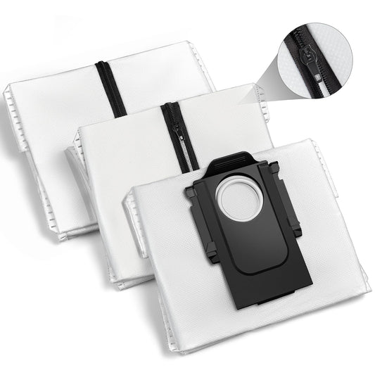 Reusable Dust Bags Compatible with Roborock Q Revo/ S8 MaxV Ultra/Saros 10R/ Qrevo S/Qrevo Curv/Qrevo Pro/Qrevo Edge Vacuum Cleaner, 2.7 L Replacement