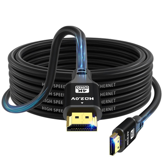 charlore HDMI Cable 10m, 4K@60Hz 18Gbps High Speed HDMI 2.0 Cord, Ultra HD,Video 4K,1080p,3D,Arc, HDR Compatible with Blu-Ray,Roku TV,PS5,HDTV,Laptop