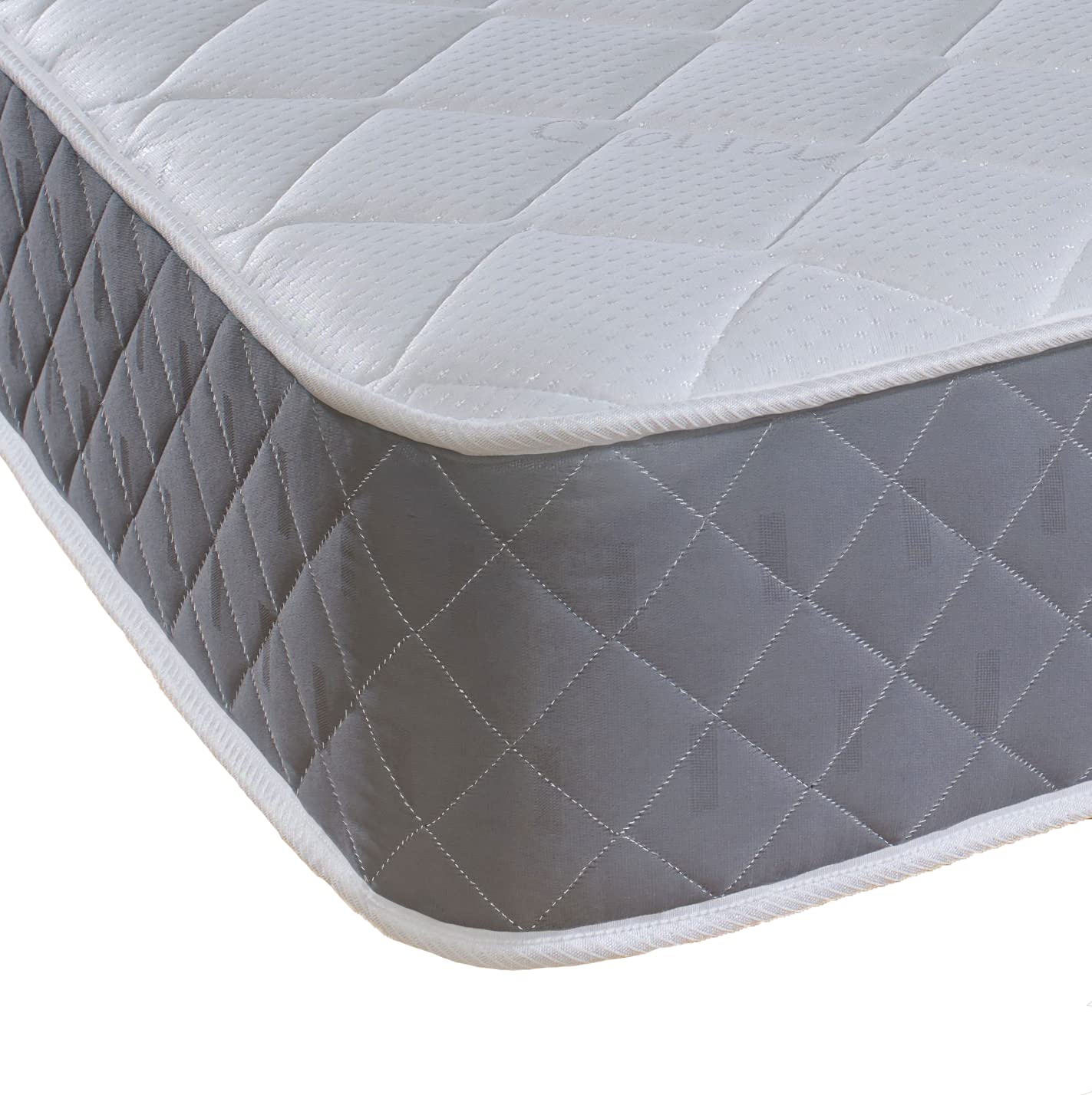 Extreme Comfort Spring Coil Diamond Grey Essentials Mattress | 5ft King (150cm x 190cm) Foam Free Spring Coil | Plush Feel | Cooltouch Plus Sleep