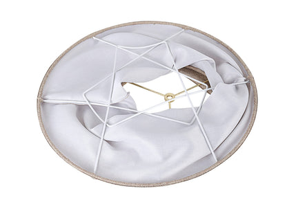 Aspen Creative 38001A Transitional Bell Shaped Collapsible Spider Construction Lamp Shade in Natural, 9" Top x 18" Bottom x 13" Slant Height