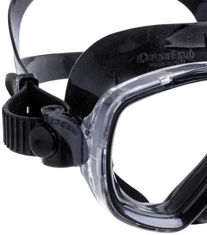Cressi Estrella - Mask Estrella, Black/Black, One Size, Unisex Adult