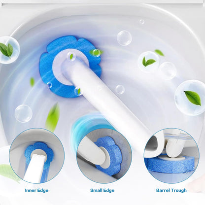 ALAHUGYEF 60 Pcs Disposable Toilet Brush Refills, tToilet Wand Refills