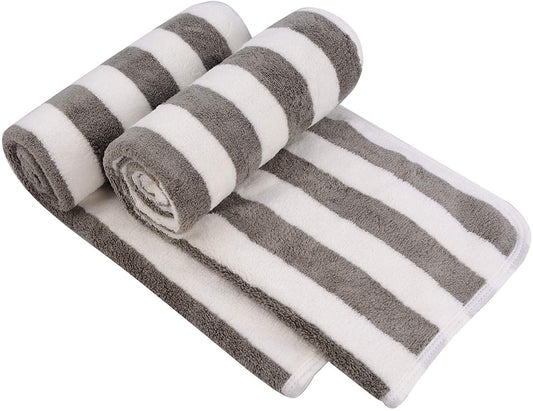 VIVOTE Microfibre Hand Towels for Bathroom, Super Soft & Fluffy Hand Towels, Super Water Absorbent & Quick Dry Towels, 100% Microfibre, 40x76cm 2pcs