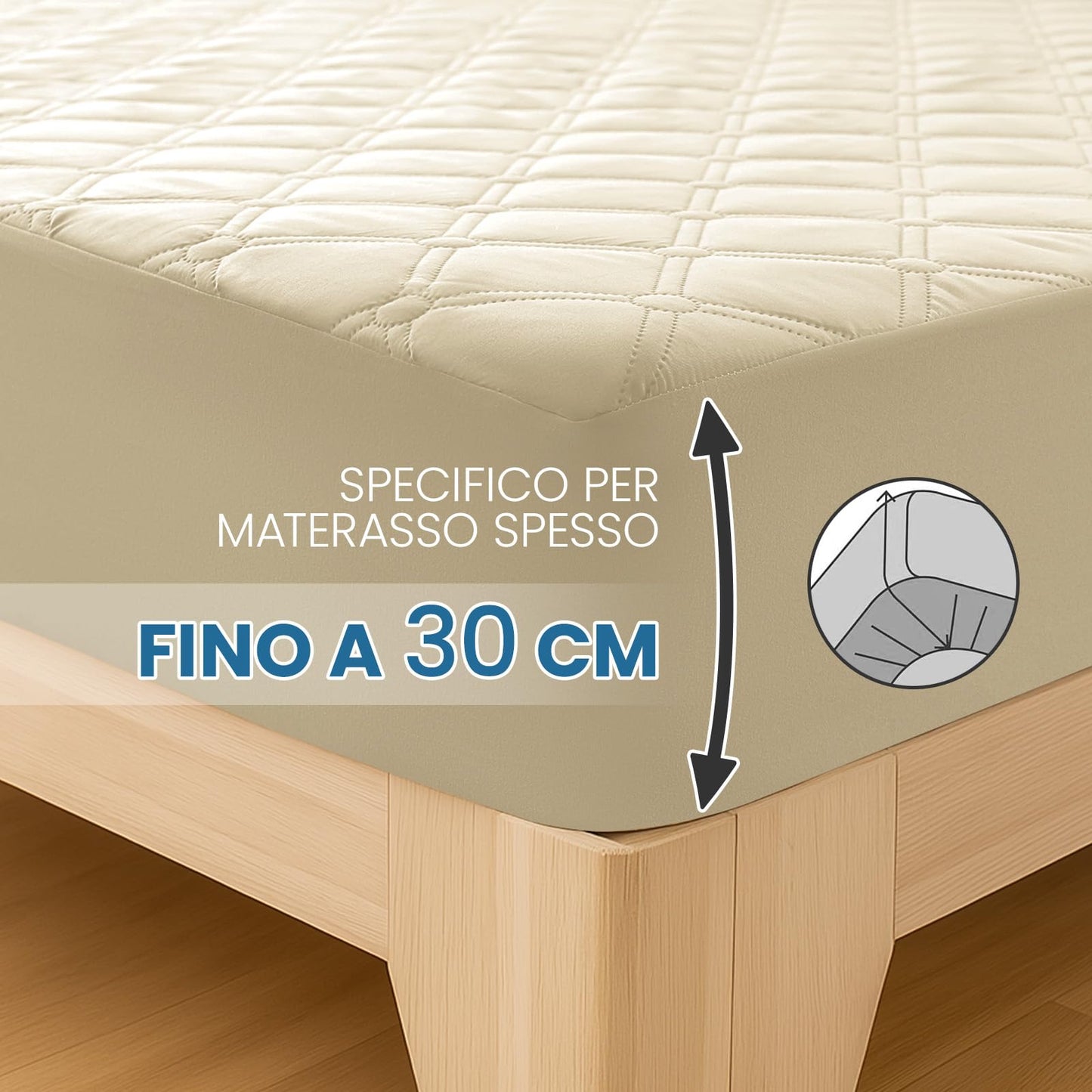 Ystyle Fitted Sheet 90 x 190 cm, Microfibre, Fitted Sheet - Mattress Height up to 30 cm, Khaki