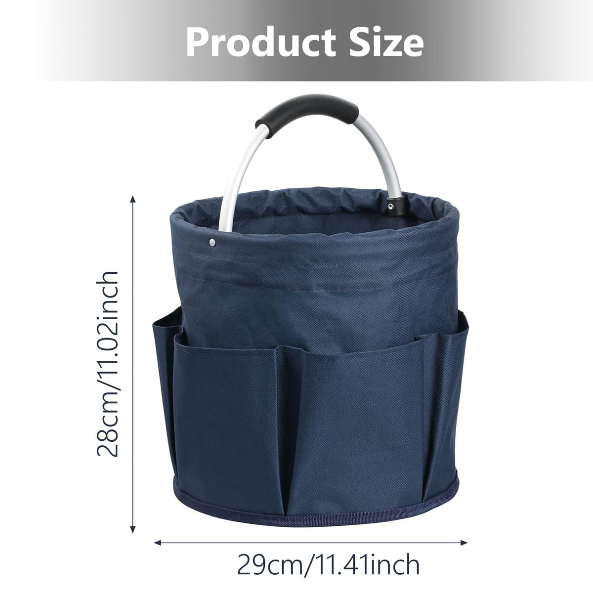 Cleaning Organiser Caddy, Collapsible Storage Basket For Toiletries, Storage Box for Cleaning Utensils, Multi pocket Craft Caddy Organizer
