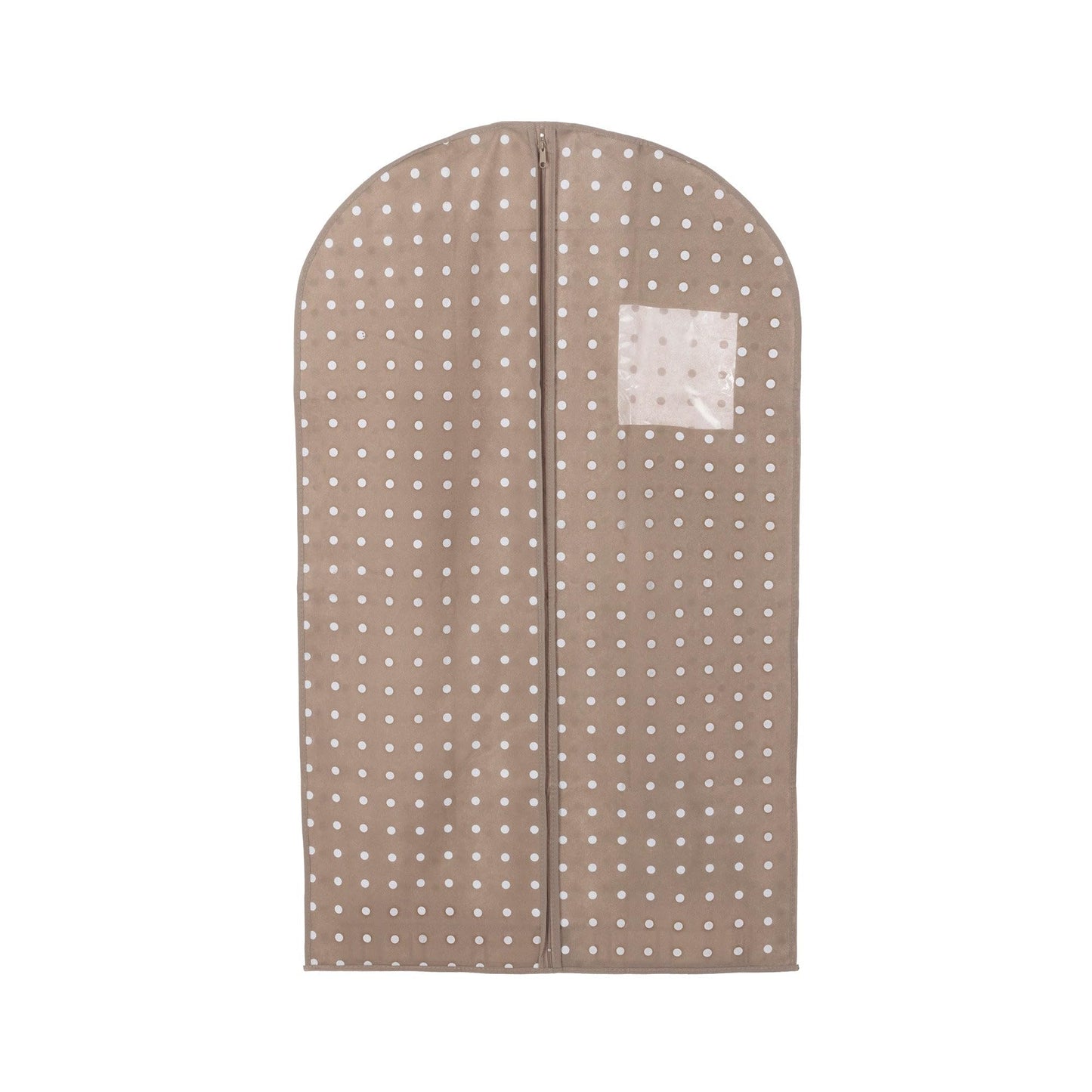 Compactor Clothes Cover Bag, Short Length for Jackets and Suits, Zip Closure, Rivoli Range, Brown/White, 60 x 100 cm, RAN4390_Brown