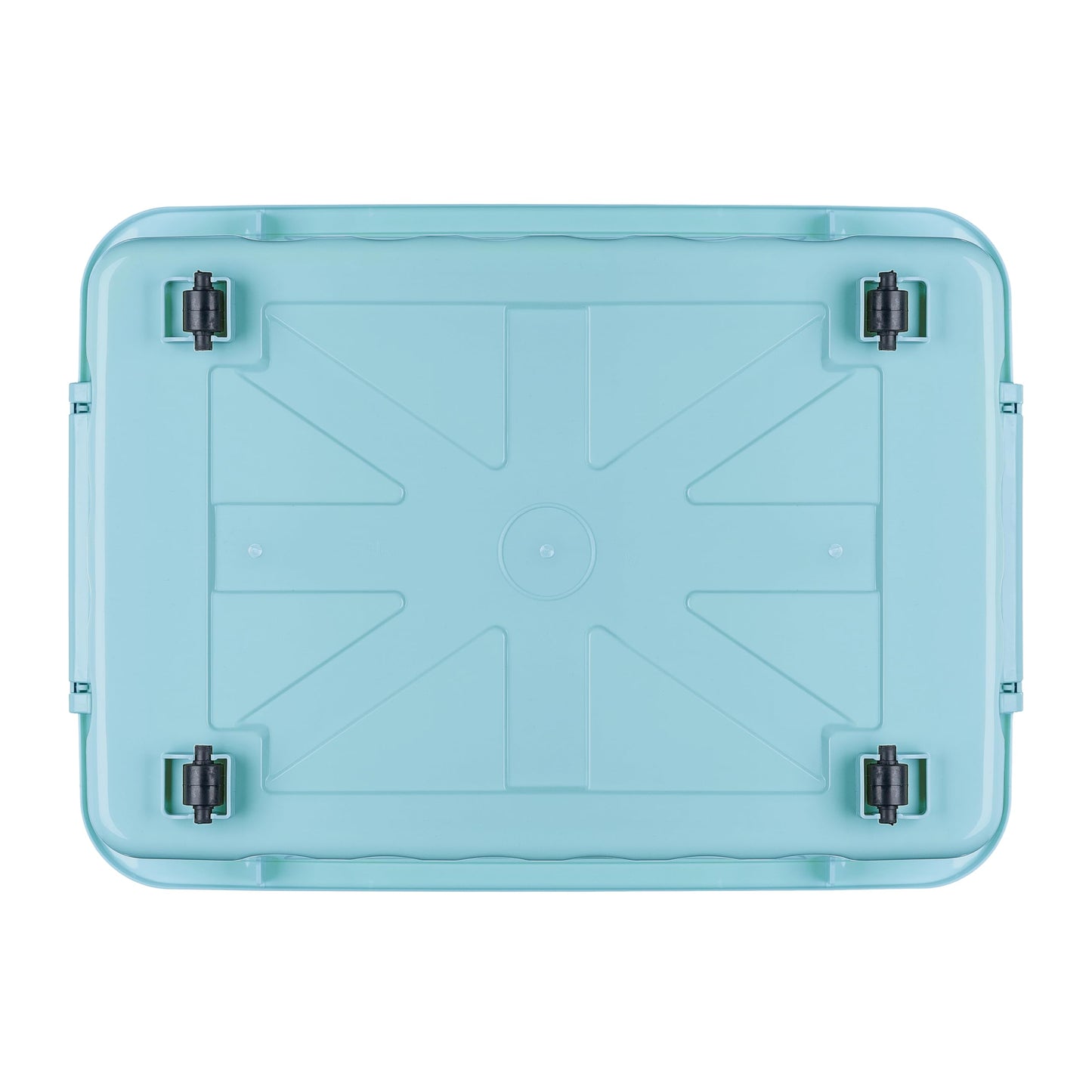 Cetomo 80L*3 Storage Boxes with Lids, Plastic Storage Box with Wheels and Secure Side Latches, Stackable & Nestable Organizer for Home, Office