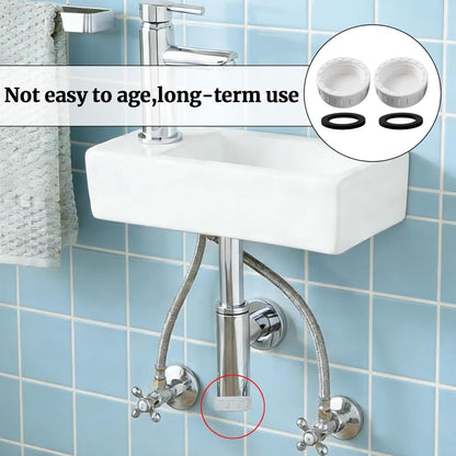 2Pcs Sink Blanking Cap,1/4" 40mm PVC Waste Pipe Cap,Drain Blanking Cap,Washing Machine Water Feed Bla-Nking Ca-P,Pipe End Ca-P,for Kitchen Sink Drain