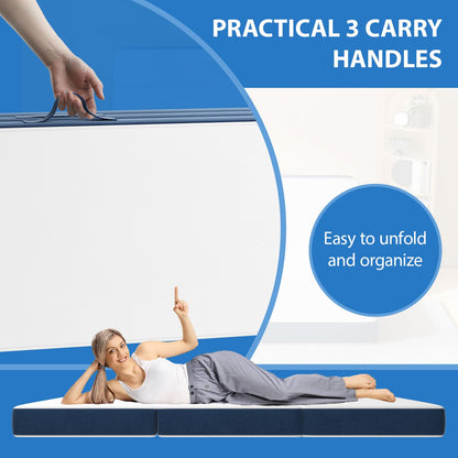 DEWINNER Folding Mattress Double, 135x190x15cm