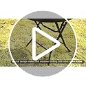 PHI VILLA Folding Side Table, Foldable Coffee Outdoor Garden Small Round Patio Table - Turquoise