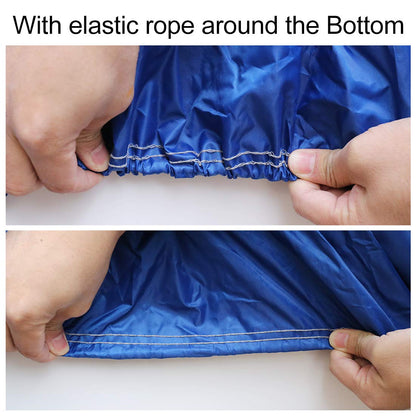 sourcingmap 14-16ft 210D Trailerable Boat Cover Waterproof Fishing Ski Bass Blue