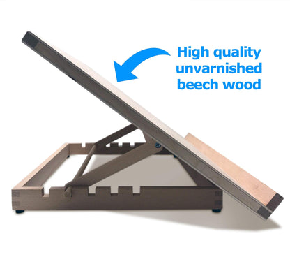 Premium Adjustable Table Top Art Easel/Desk Easel - by Zieler?. Ideal for Presentation, Painting, Crafting, Calligraphy, Sketching, Drawing & Planning
