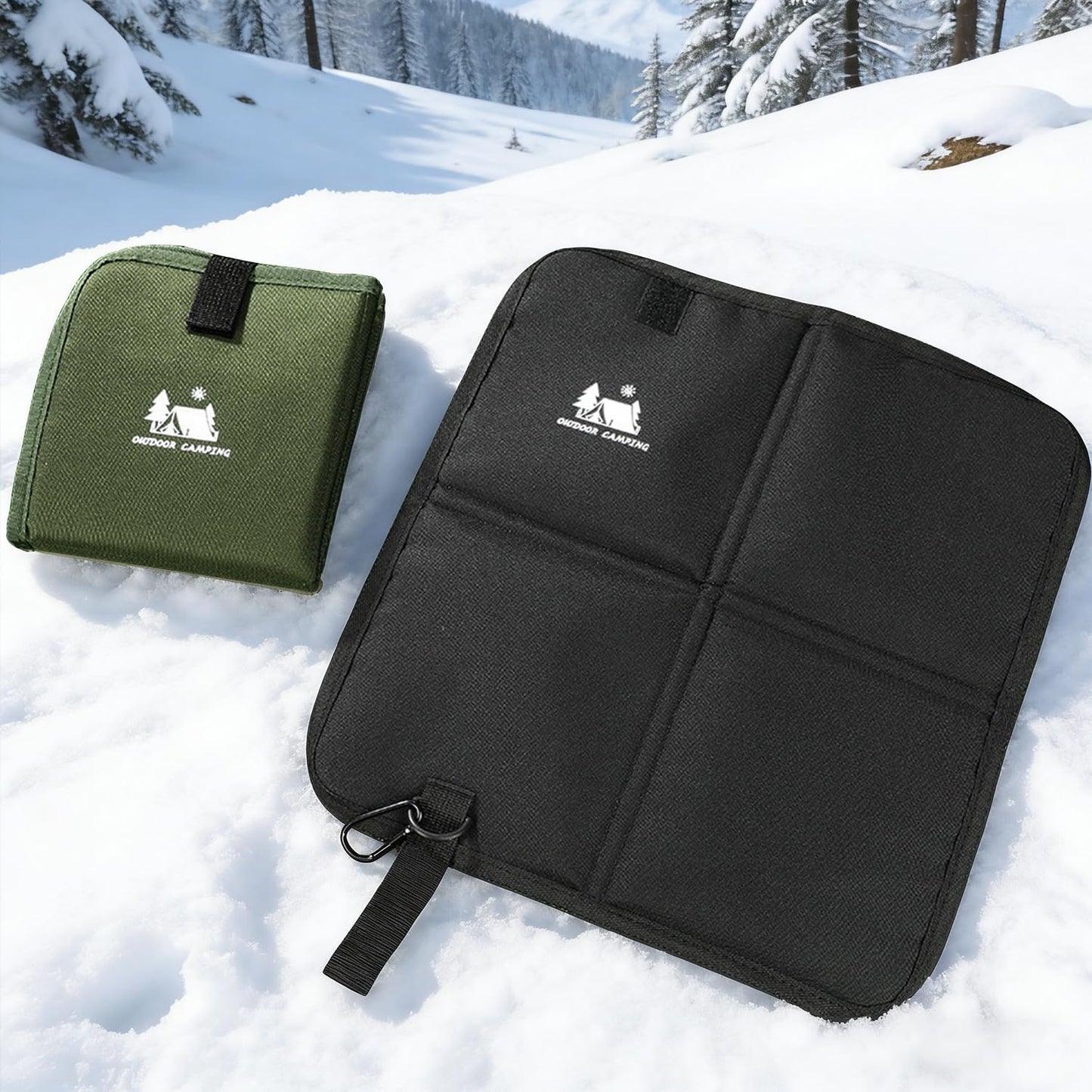 Jivealnest 2 Pack Foldable Seat Cushion, Moistureproof Foldable Outdoor Seat Cushion