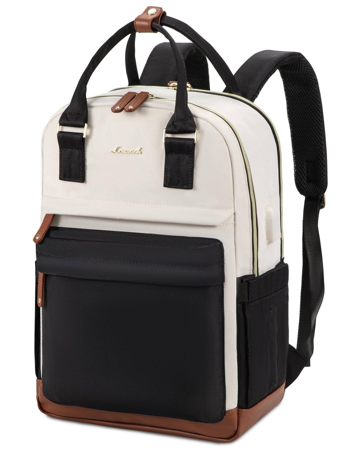 LOVEVOOK Backpack Womens, 15.6 Inch Laptop School Bag, Waterproof Work Travel Rucksack with USB Port, Anti Theft Ladies Computer Back Pack for College