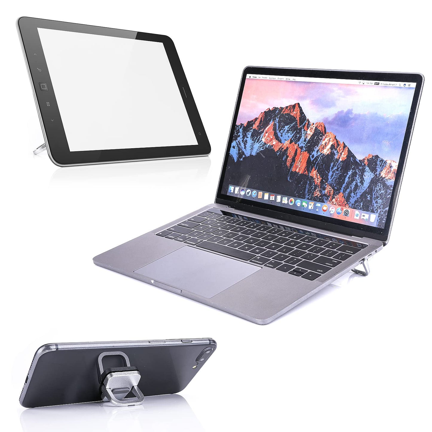 Abeillo 2PCS Portable Keyboard Riser, Self-Adhesive Mini Laptop Stand Invisible Computer Keyboard Stand for Desk, Laptop Feet Compatible with Pro/Air