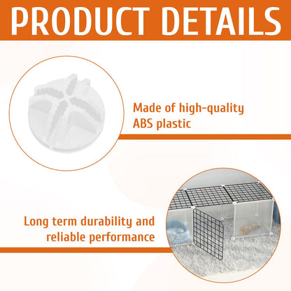 Miiqxx 20Pcs Wire Cube Storage Unit White Modular Storage Wire Storage Cube Connectors St orage Cub e Connectors Cube Cage Connector Plastic Grid Wi