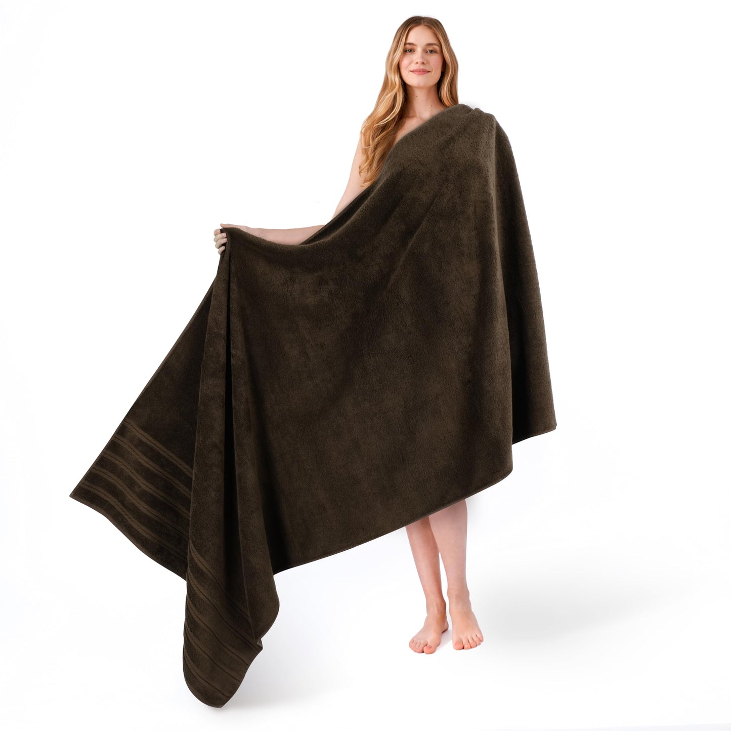 American Soft Linen 35x70 Jumbo Large Bath Towels, 600 GSM 100% Cotton Turkish Bath Sheet, Oversized Luxury Bath Towels for Bathroom Beach and Pool