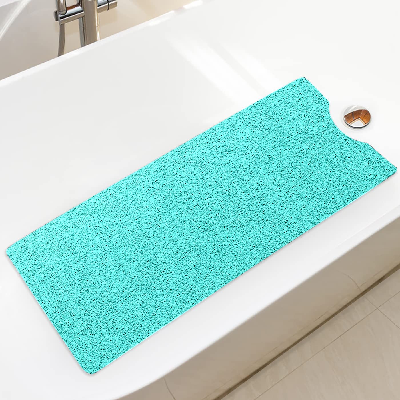 Bingobang Bath Mats Non Slip,Shower Mat Rubber 100x40cm,Extra Soft Anti-Mould, Machine-Washable,For Bathroom Floor,Bathtub(Green)