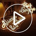 QiaoFei LED It Was Always You Neon Sign with Dimmer Switch Decor for Wedding,Engagement, Birthday Party, Wall Decor for Bedroom Living Room Bar and Gifts for Loved Ones(Warm white)