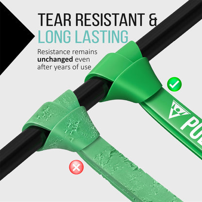 PULLUP & DIP Resistance Bands Pull Up Bands for Assisted Pull Ups, Calisthenics, Crossfit, Pull Up Bar; Premium Fitness Bands (LIGHT + MEDIM + STRONG