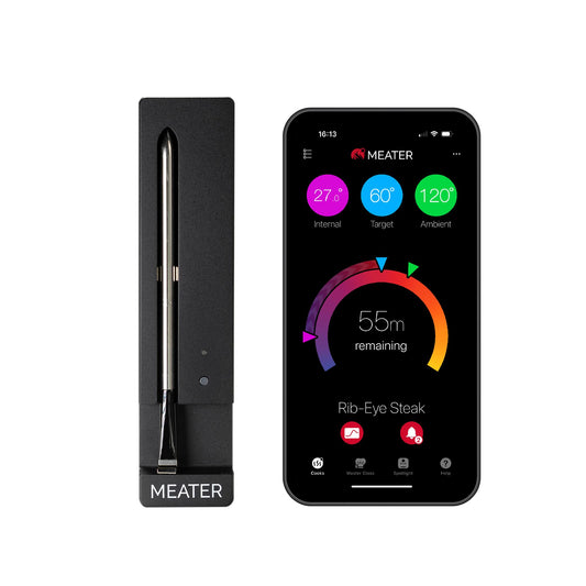 MEATER SE [NEW]: Smart Bluetooth Wireless Meat Thermometer Digital | 50+ Master Class Recipes in Free App | Internal & Ambient Temp | Ideal for Oven,