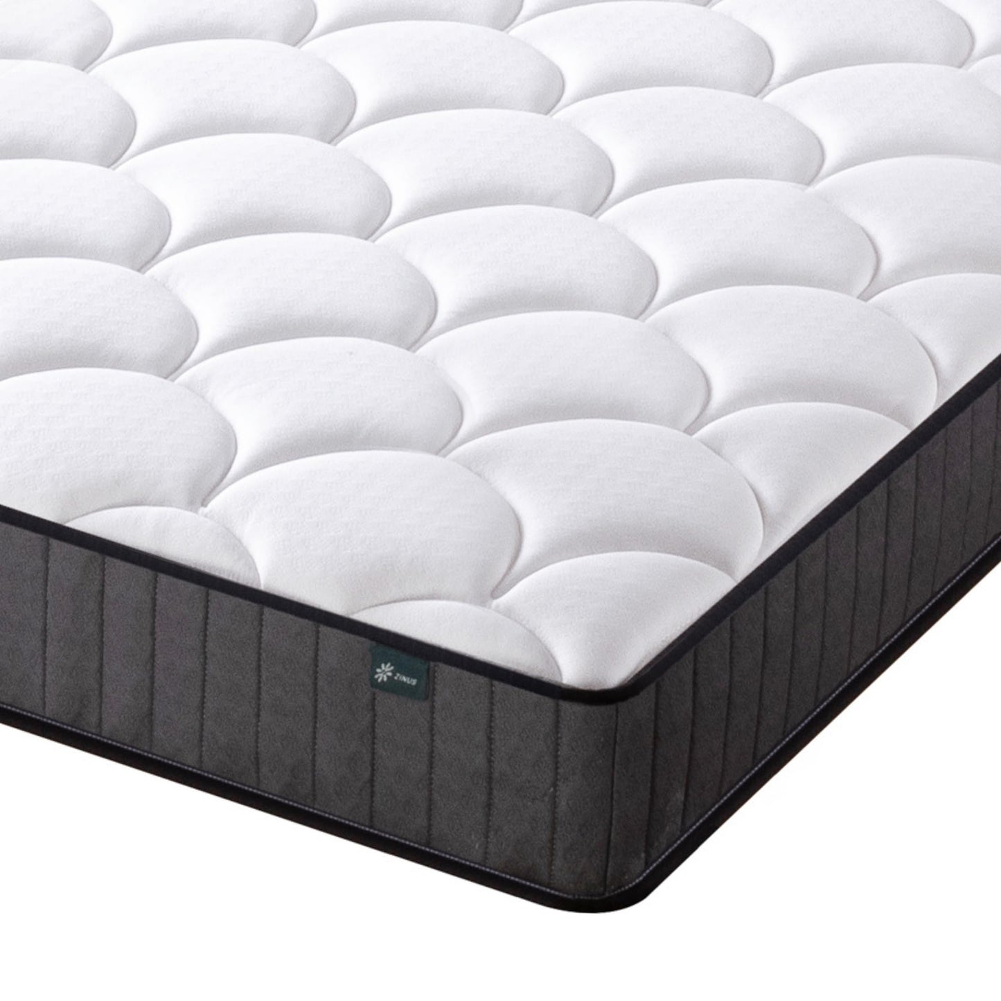 Zinus Double Memory Foam Mattress & Pocket Spring - 4ft6 (135 x 190 cm) - 8'' Height - Medium Firmness - Skin -friendly Hybrid Mattress