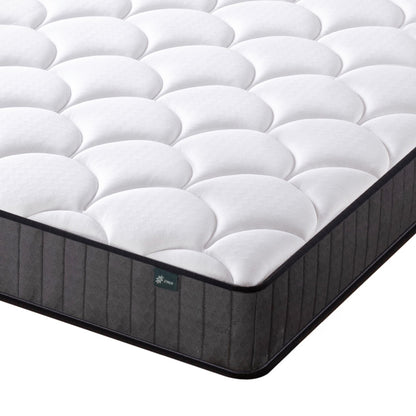 Zinus Double Memory Foam Mattress & Pocket Spring - 4ft6 (135 x 190 cm) - 8'' Height - Medium Firmness - Skin -friendly Hybrid Mattress