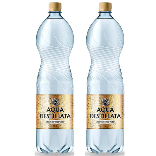 Distilled Water 3.0 Litres Premium Quality Pack 2x1,5 L Ultra Pure Steam Distilled Water