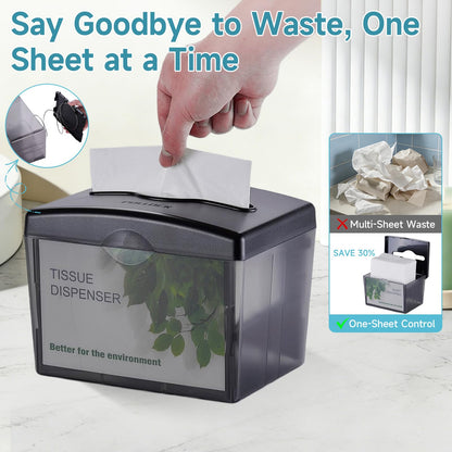 Pollock Countertop Napkin Dispenser, Multifold Paper Towel Dispenser Black