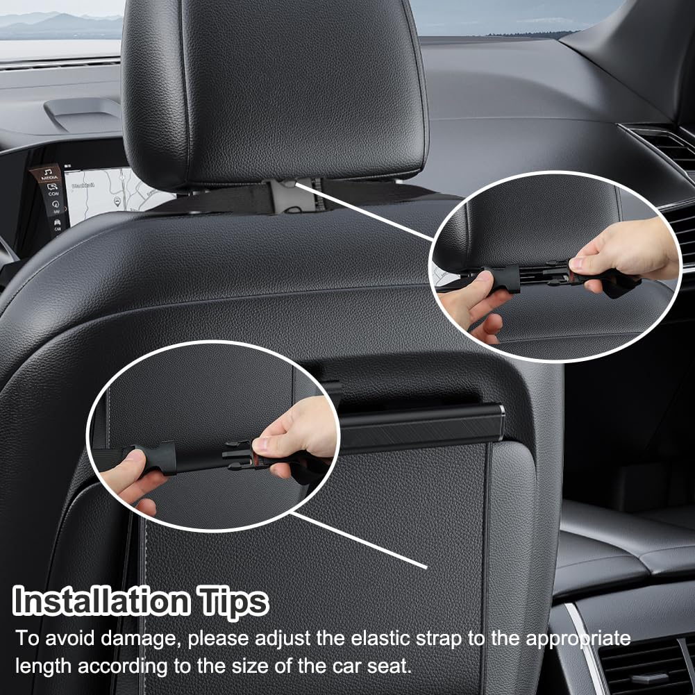 Ainiv Lumbar Support Pillow for Car Seat, Universal Memory Foam Back Support Cushion with Adjustable Straps, Car Back Support Pillow for Office Chair