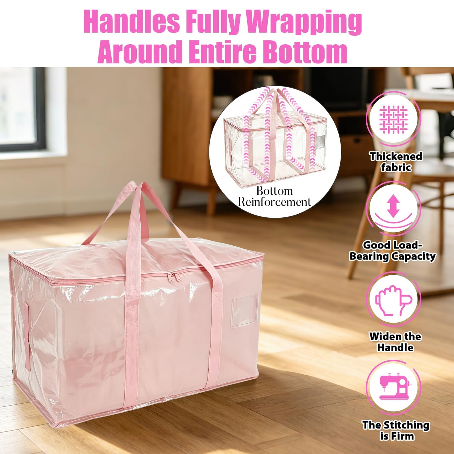 ZFWDSY Moving Bags 93 L,4-Pack Storage Bags Moving Boxes Alternatives