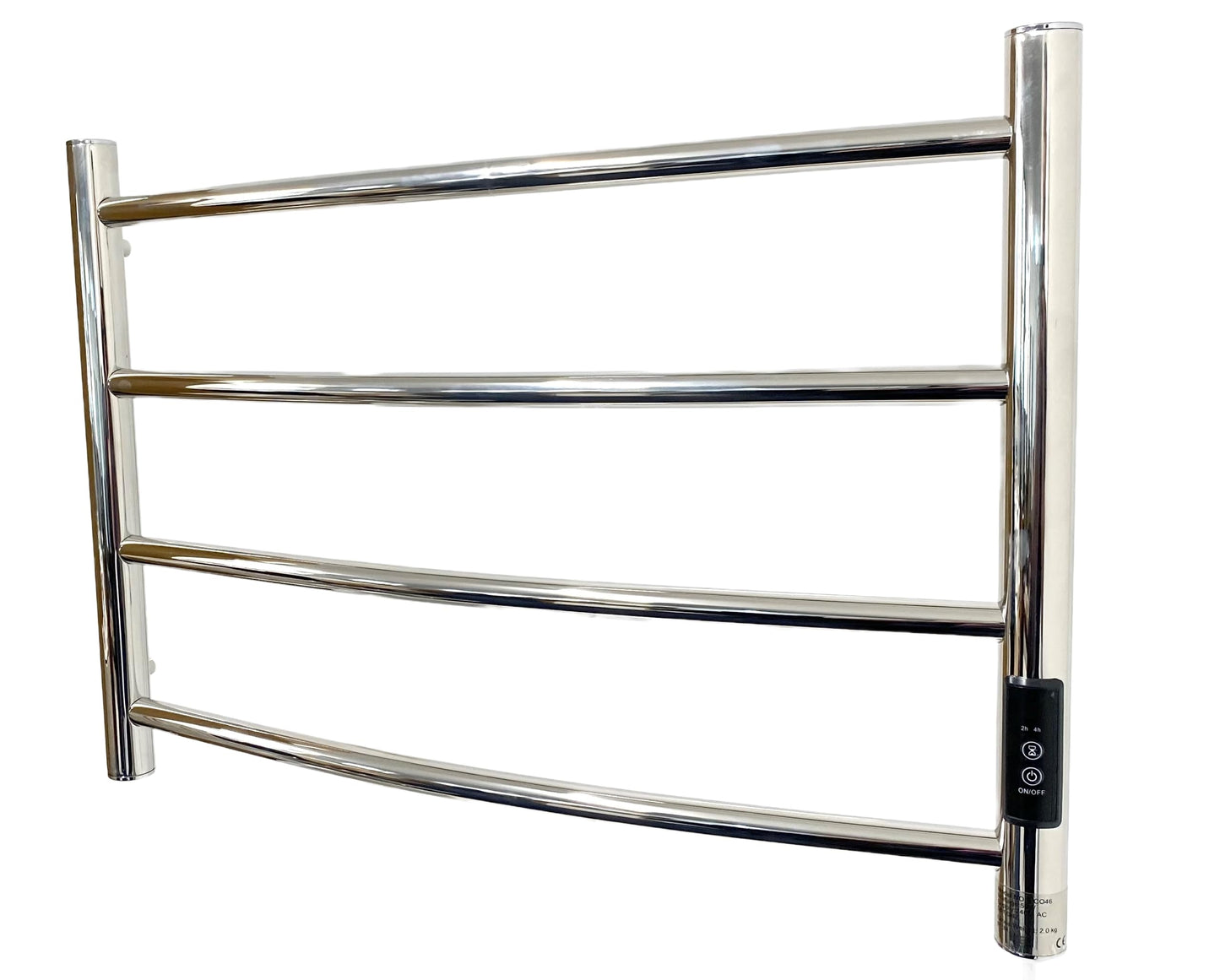 Perugia Electric Stainless Steel Towel Rail H420mm W600mm Electric Bathroom Towel Radiator