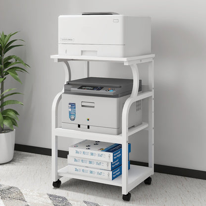 PUNCIA 50x40x73cm Large Printer Stand, Storage Unit with Adjustable Shelf