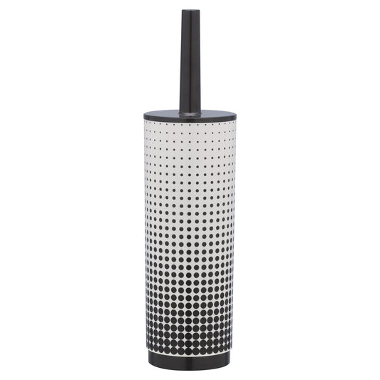 Sealskin Speckles Toilet Brush Holder, ABS, Black, 9.8 x 37.3 x 9.8 cm
