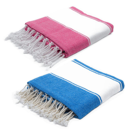 Aspendos Turkish Beach Towel – Lightweight, Quick Dry, Sand Free – 100% Cotton Peshtemal Towel – 90x190 cm – Compact & Soft for Bath, Travel, Holiday