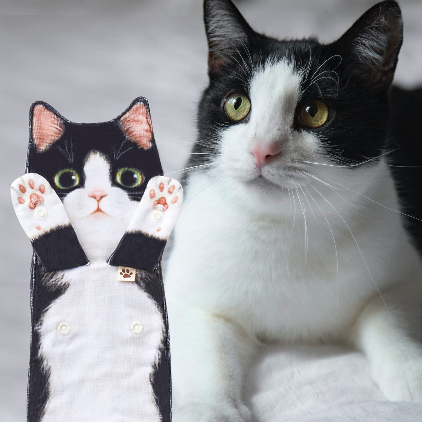 Funny Cat Hand Towels for Bathroom Kitchen, Hanging Decor Gifts for Women