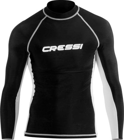 Cressi Men RASH GUARD MAN LONG SLEEVE Rash Guard - Black, XXL/6 (56)