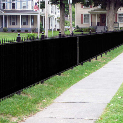 Sunnyglade 4 feet x 50 feet Privacy Screen Fence Heavy Duty Fencing Mesh Shade Net Cover for Wall Garden Yard Backyard (4 ft X 50 ft, Black)
