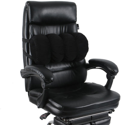 Alibo Office Chairs Contoured Half Moon Round Lumbar Roll Low Back Lumbar Support D-Shaped Pillow Multi Purpose Recliner Leg Rest Cushion For Chair