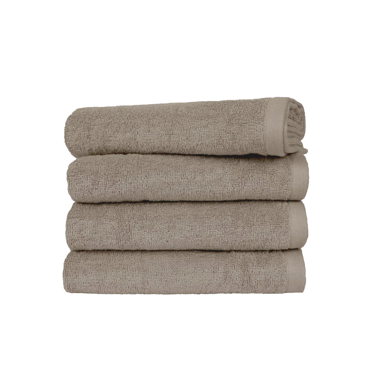 Ruggeri 4 Piece Guest Towel Set, 40x50 cm, Cotton, Dove Grey