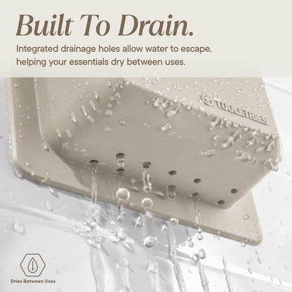 TOOLETRIES The James Organizer, Shower Storage Holder - Sand
