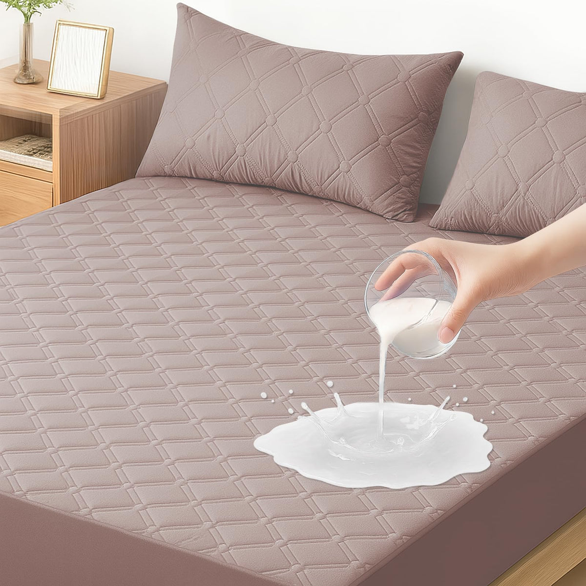 Ystyle Fitted Sheet 90 x 200 cm, Microfibre, Fitted Sheet - Mattress Height up to 30 cm, Soy