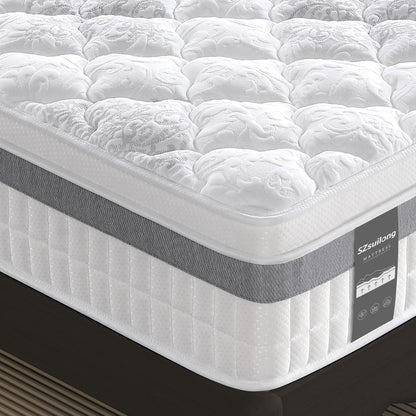 SZsuilong Single Mattress, 11 IN Hybrid Pocket Sprung Cooling Mattress