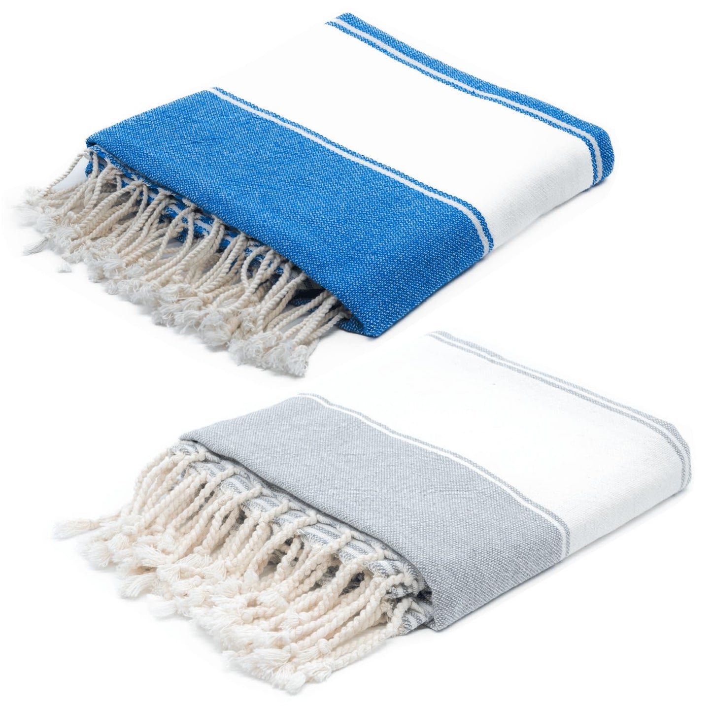 Aspendos Turkish Beach Towel – Lightweight, Quick Dry, Sand Free – 100% Cotton Peshtemal Towel – 90x190 cm – Compact & Soft for Bath, Travel, Holiday