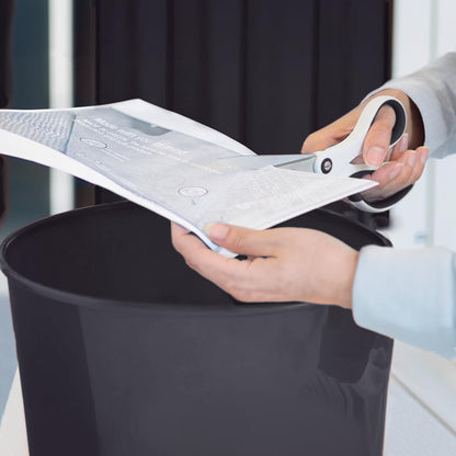 Leitz WOW 52781095 Waste Paper Bin, 15 Litres, Plastic, Black, Pack of 6