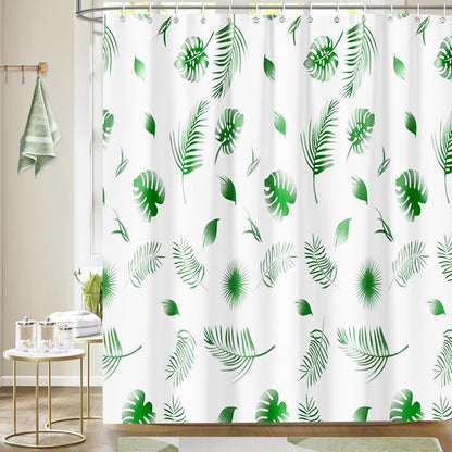 zhaoyeqing Shower Curtain Mould Proof Mildew Resistant - Bathroom Curtain with 12 Hooks - Waterproof Fabric Bathtub Curtain, Washable, Quick Dry