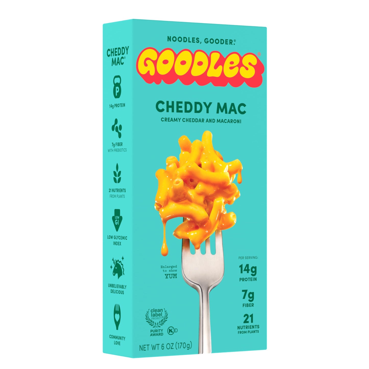 Goodles Mover & Shaker Cacio E Pepe Inspired Protein Mac & Cheese Creamy Cheddar 6.0OZ