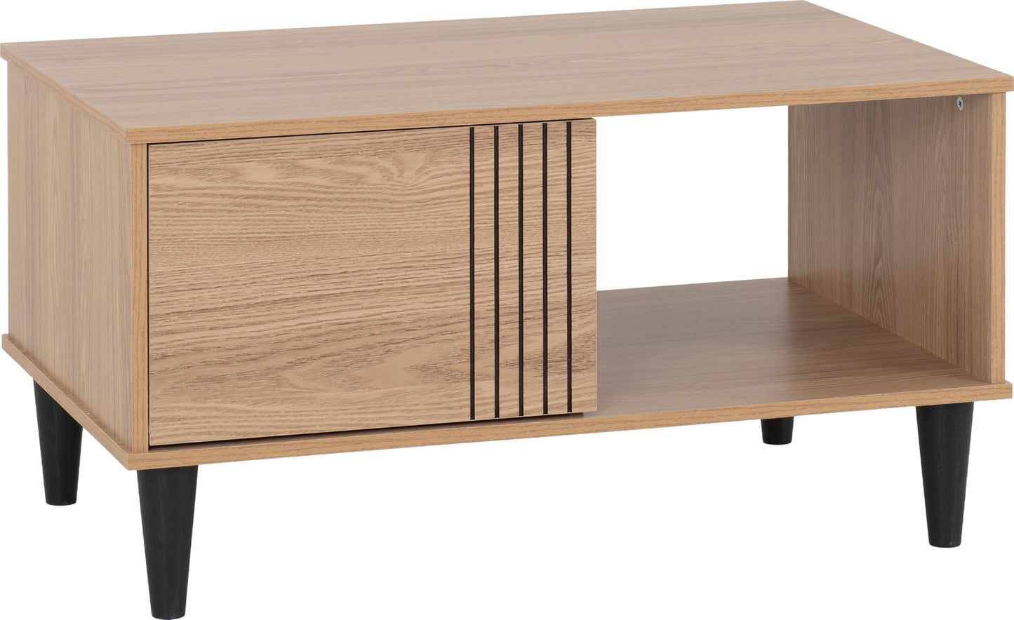 Seconique Tessa 1 Door Coffee Table in Natural Oak Effect