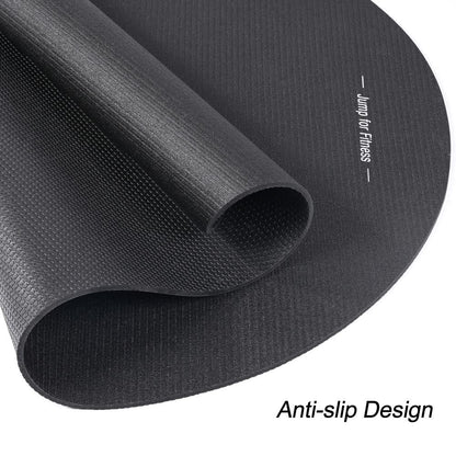 FEECCO Jump Rope Mat, High-Density PVC Skipping Rope Mat, Ultra-Thick for Super Comfort