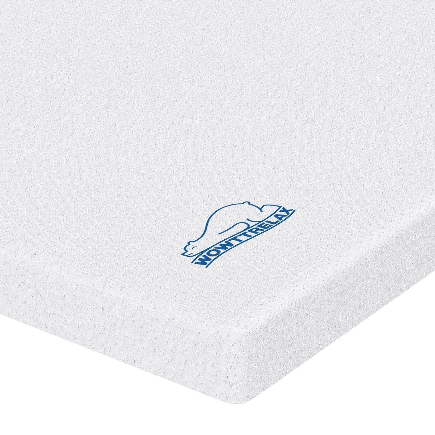 WOWTTRELAX Dual-Layer 2 Inch Memory Foam Mattress Topper Single Bed, Orthopedic Bed Topper with Breathable Washable Cover, Cooling soft for Back Pain